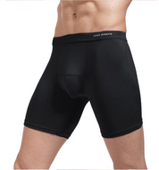 Men's Underpants Breathable Trunks Long-Rise Seamless 3D Boxer Briefs Bamboo Fiber Knitted
