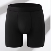 Men's Underpants Breathable Trunks Long-Rise Seamless 3D Boxer Briefs Bamboo Fiber Knitted